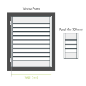 Shutter Specification Width