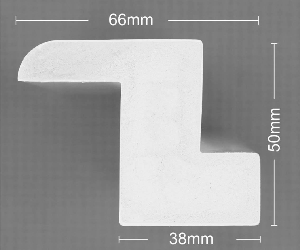 DIY Plantation Shutter Bullnose Z Frame (66 x 50 mm) ShutterWise